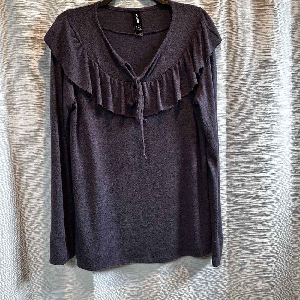Agnes&Dora Ruffle Sweater D.Navy